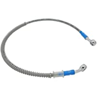 Manguera de freno hidráulico reforzada para motocicleta- de 750 mm- 75 cm- de acero inoxidable- para motocicleta- Pit…